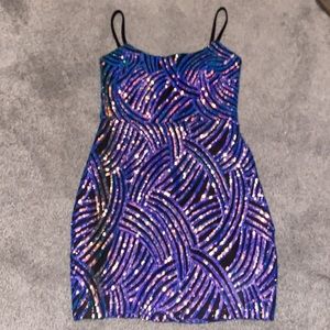 Morgan and Co iridescent dress size small